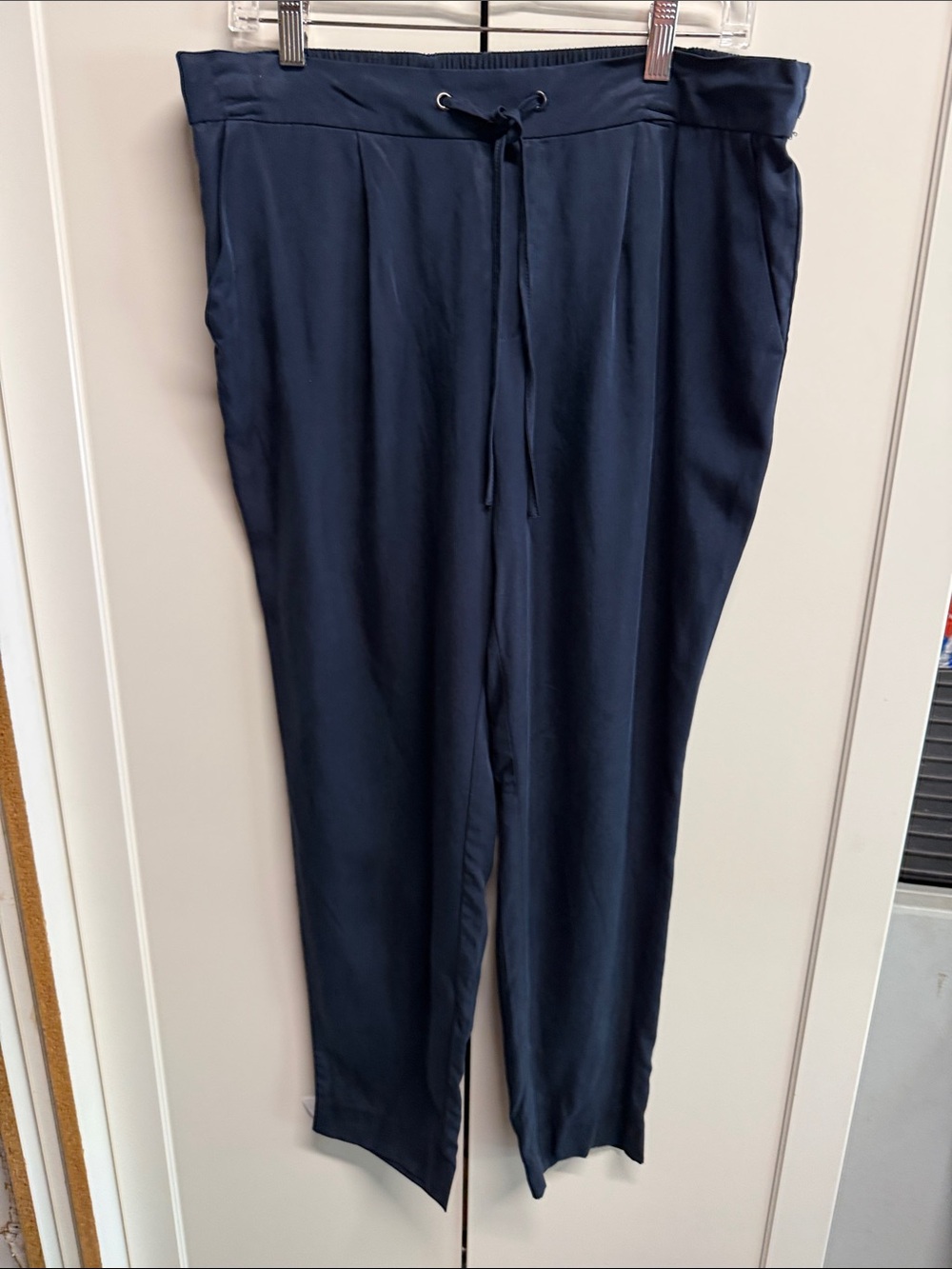Banana Republic Navy Drawstring Travel Chinos